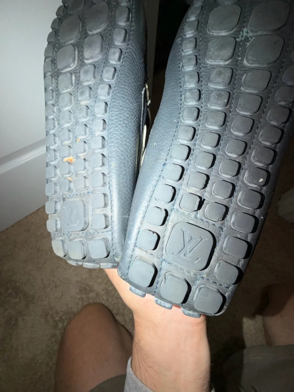 Louis Vuitton Leather Moccasin Loafers